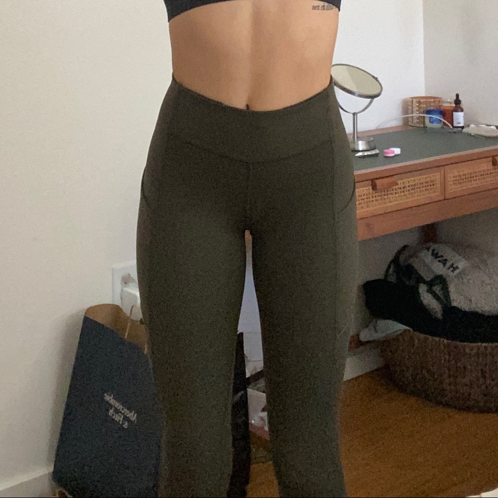 lululemon athletica High-Rise Olive Green Leggings